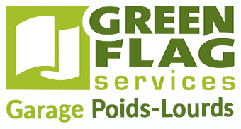 Logo Green Flag Services garage poids lourds camions