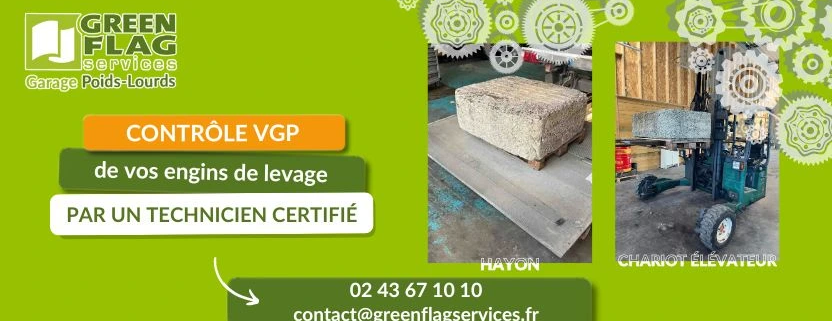 Contrôle VGP hayons et chariot élévateur