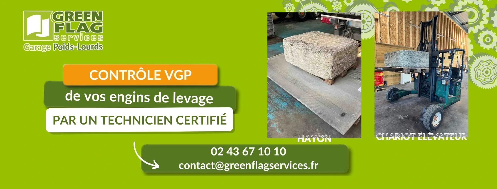 Contrôle VGP hayons et chariot élévateur